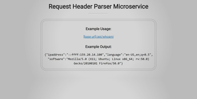Request Header Parser Microservice image